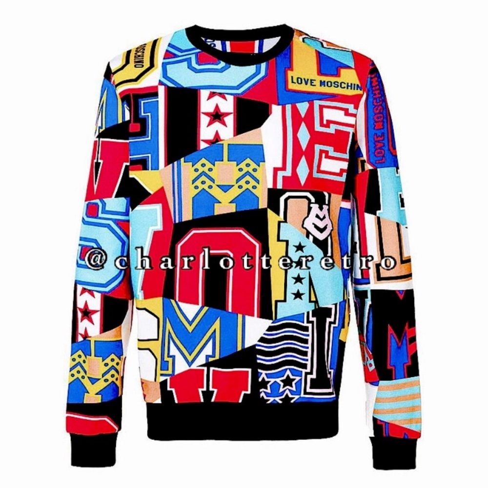 Love Moschino • Unisex AOP Colorblock Sweatshirt - Picture 11 of 11